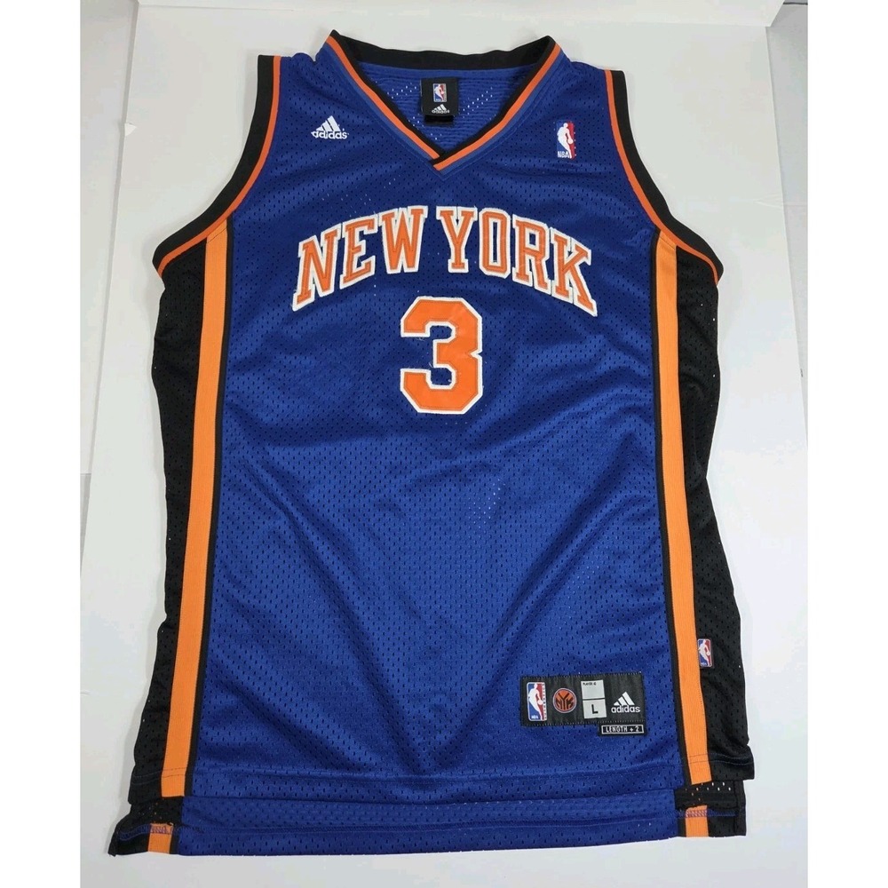 Vtg Adidas Tracy McGrady New York Knicks #3  Jersey Men Sz L Stitched Logo Rare